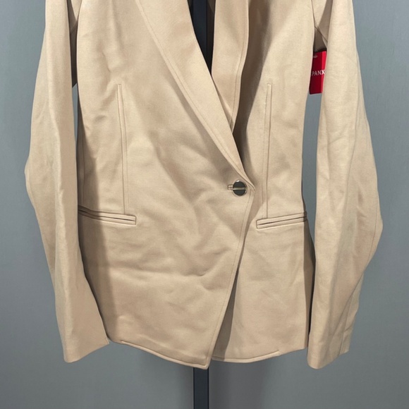 NEW Spanx Blazer Jacket Womens XS brown perfect tailored business casual classic - Picture 3 of 11